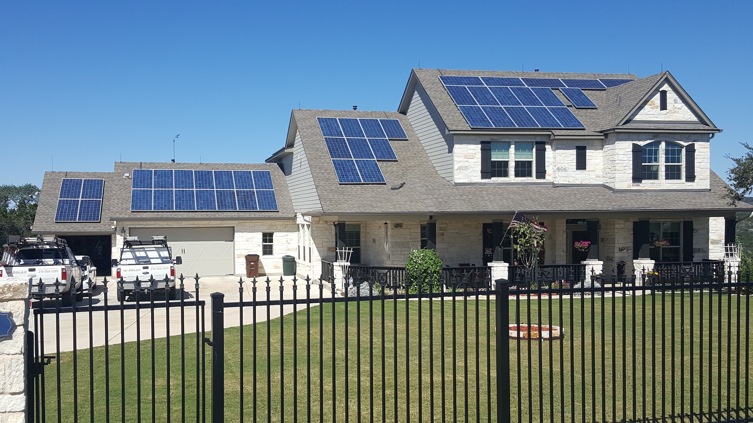 Advance Solar & Electric Residential Solar Oesterle Residance Texas Usa 18.19kw