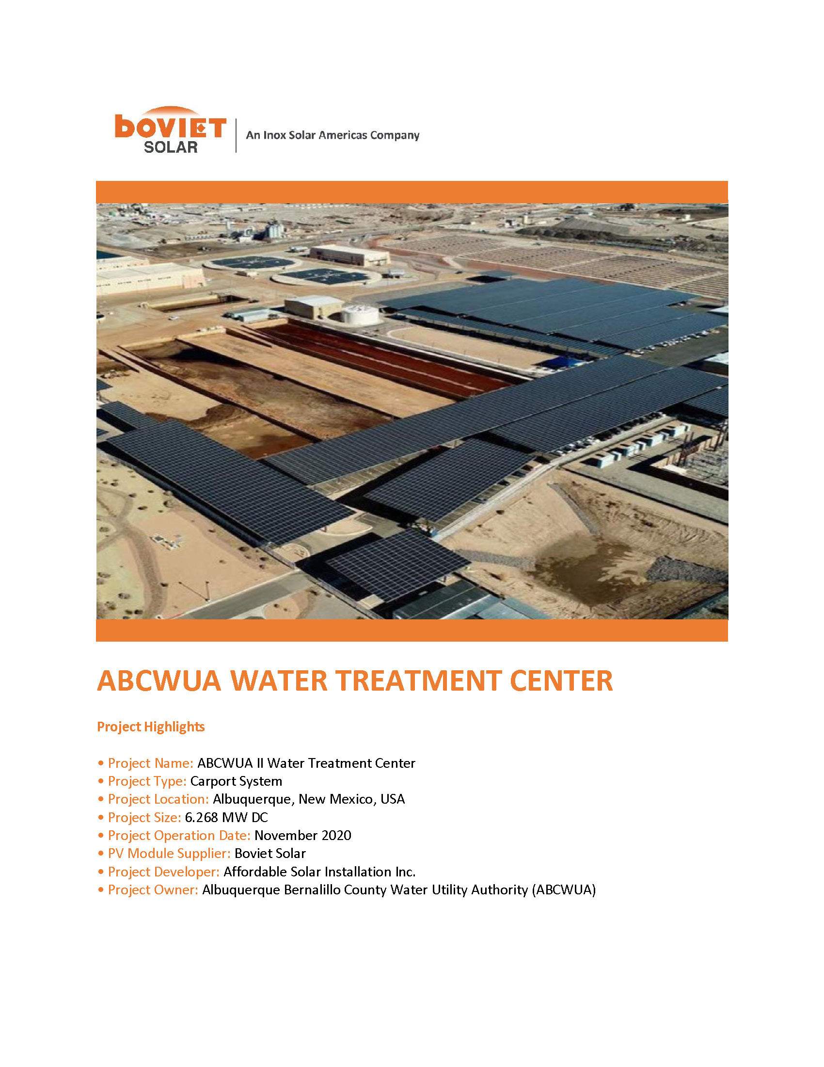 Boviet Solar Affordable Solar Abcwua Water Treatment Plant Solar Page 1