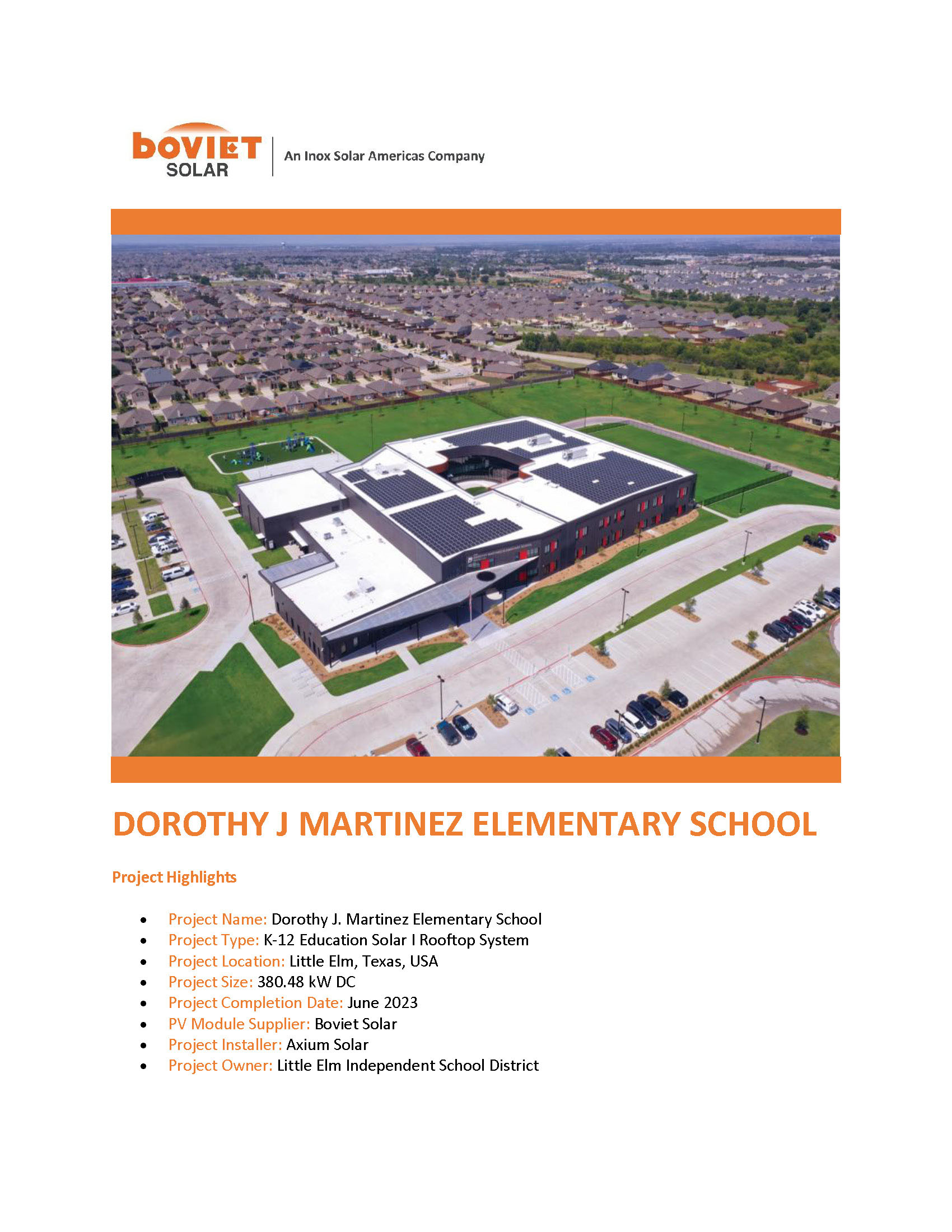Boviet Solar Axium Solar Dortohy Martinex Elementary School Solar System Page 1