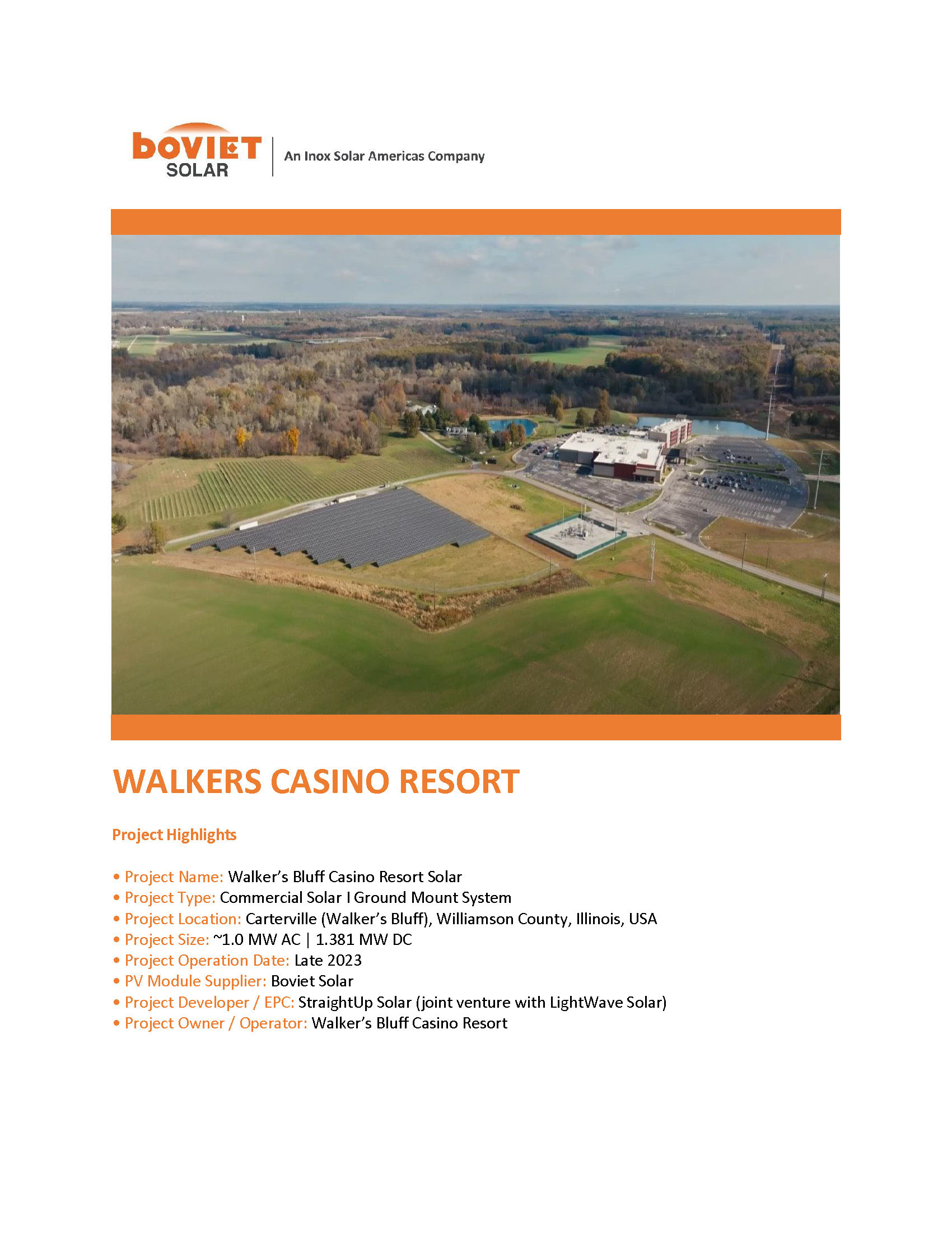 Boviet Solar Straigh Up Solar Walkers Casino Resort Page 1