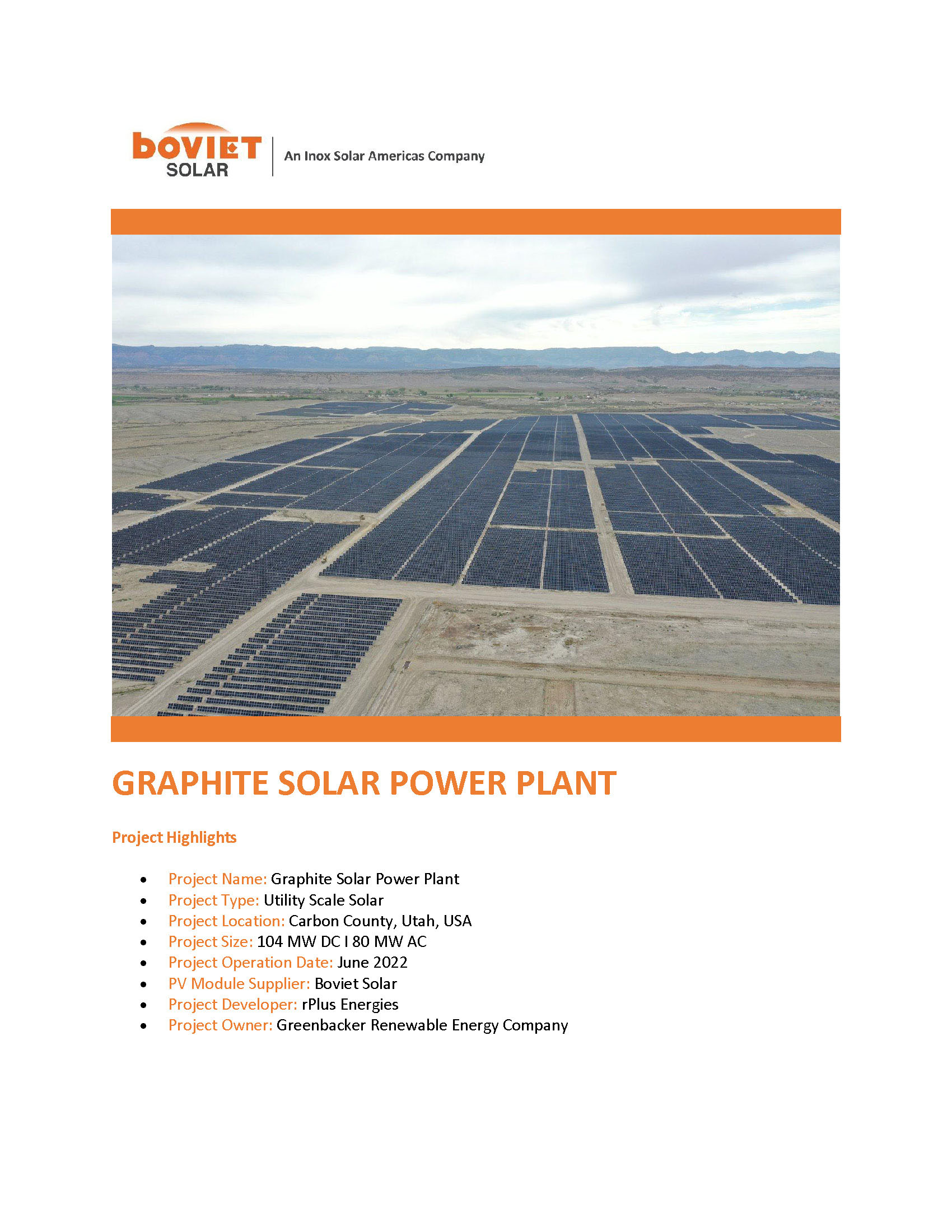Boviet Solar Rplus Energy Graphite Solar Page 1