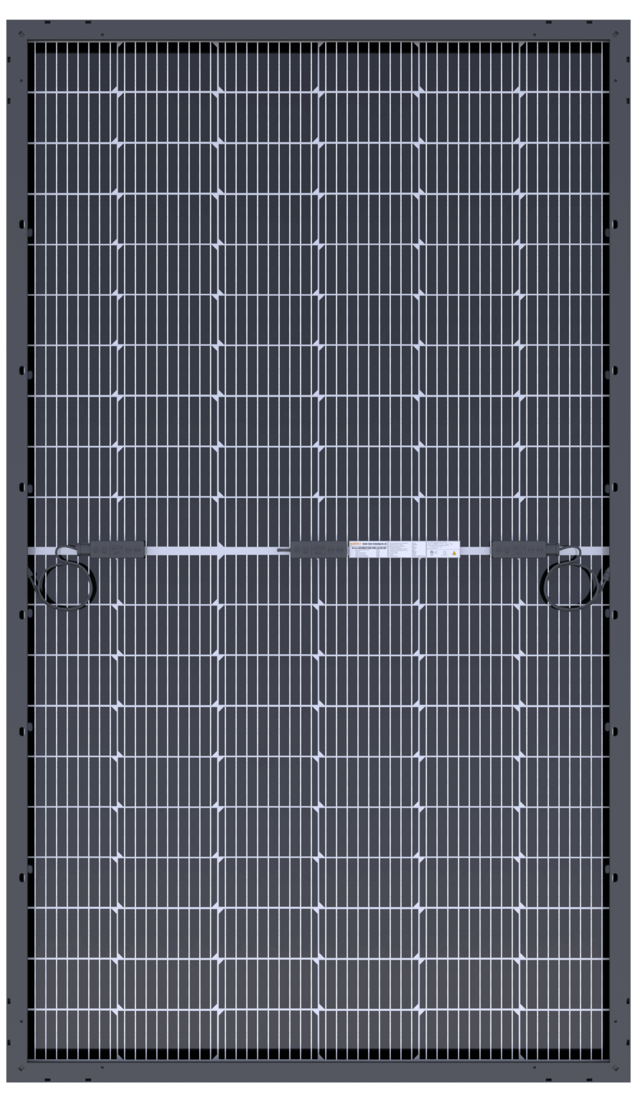 Image 2 Boviet Solar Pv Module Vega Series Mono Bifacial C I 360 375 Back View Photo