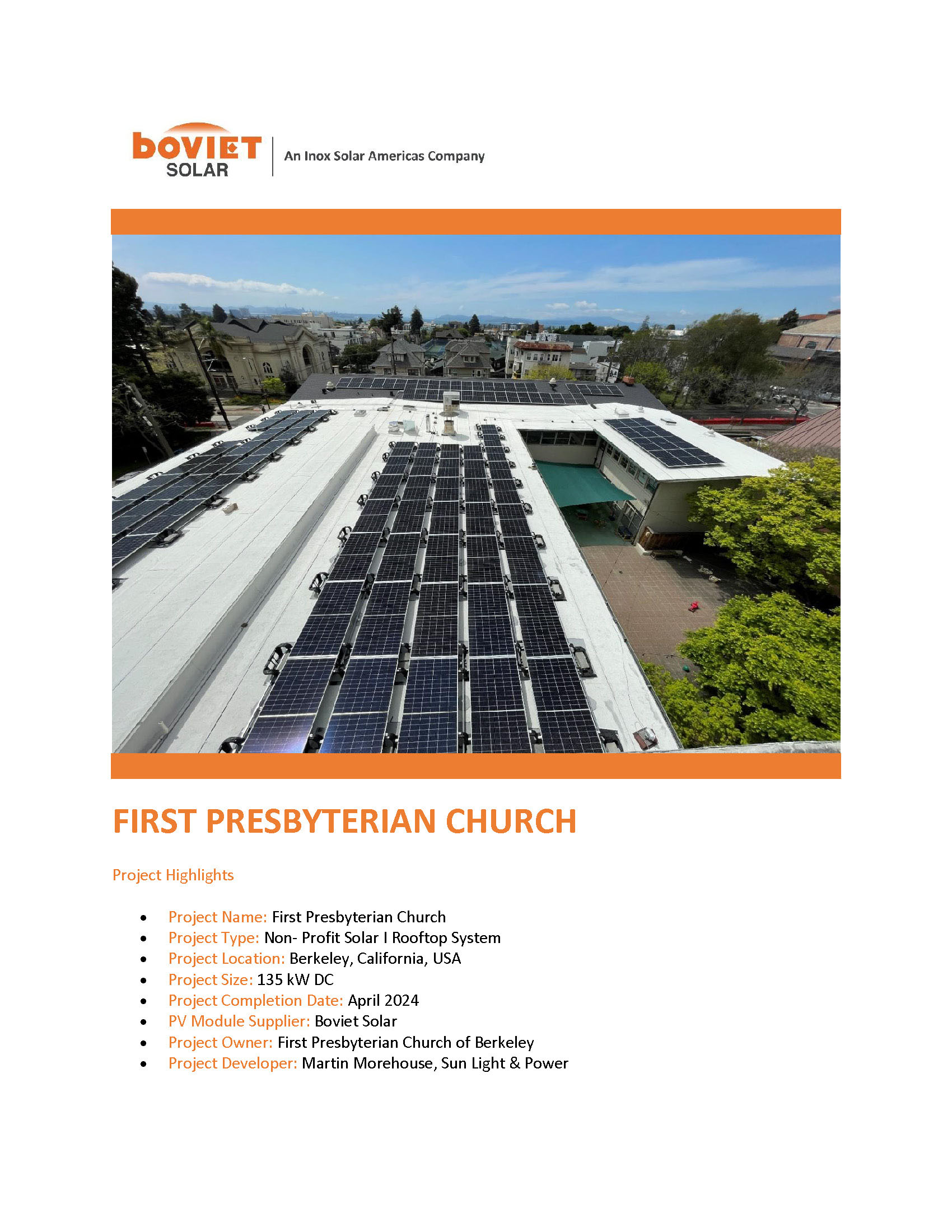 Sun Light And Power First Presbyterian Church Page 1