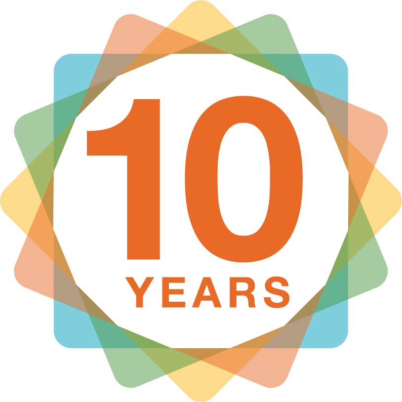10 year anniversary logo